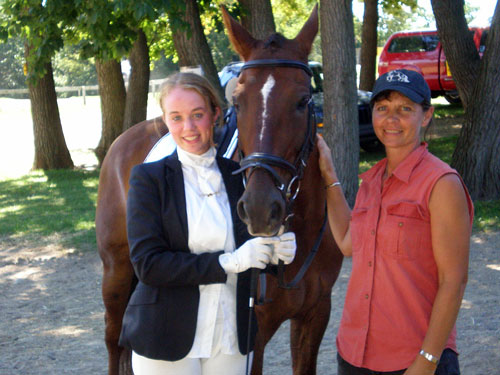 Emma and Mon Frere at Waterloo Dressage Show